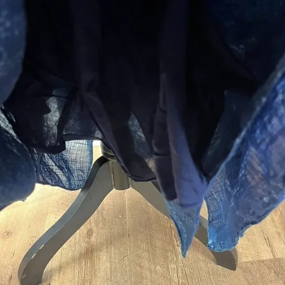 Polo Ralph Lauren Asymmetrical Sleeveless Blue Patchwork Dress Lined Women's 12 - Picture 9 of 14